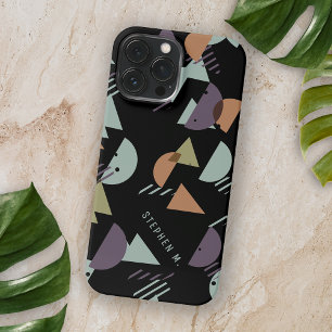 Custom Purple Brown Green Orange Black Mosaic Art iPhone 13 Pro Max Case