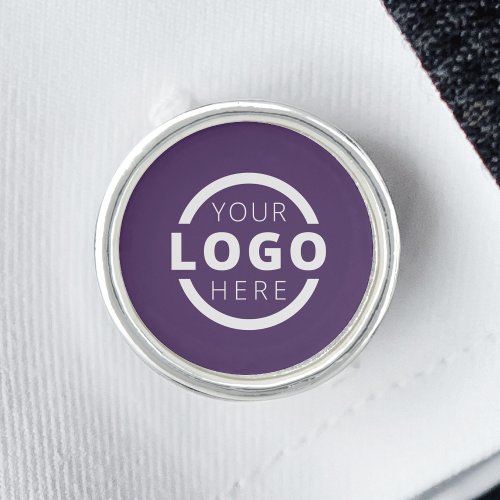 Custom Purple Company Business Logo Employee Staff Cufflinks