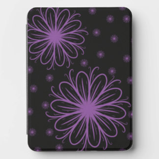 Custom Purple Floral Line Art Kindle Cover