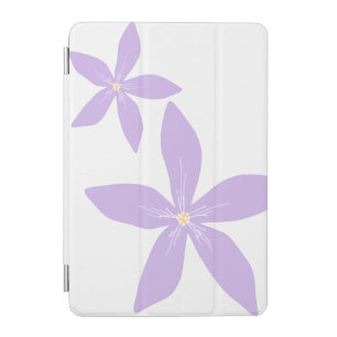 Custom Purple Flower Minimalist iPad Cover