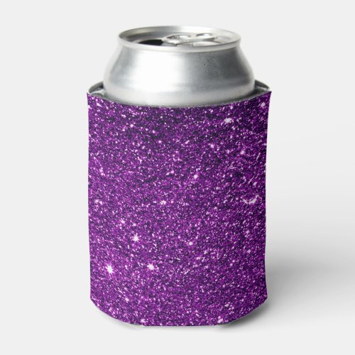 Custom Purple Glitter Can Cooler