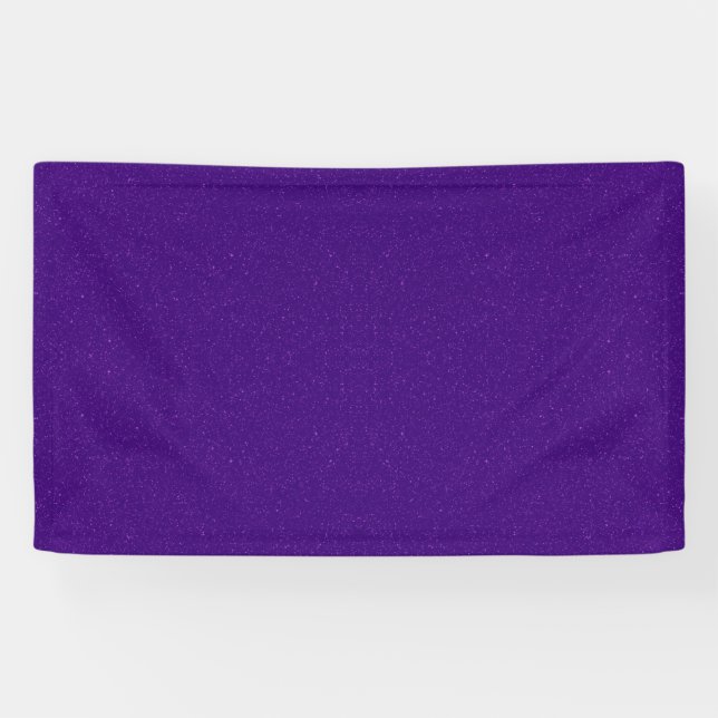 Custom Purple Glitter Fabric Banner (Horizontal)