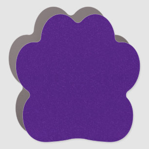 Custom Purple Glitter Flower Car Magnet