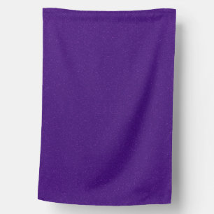 Custom Purple Glitter Outdoor House Flag
