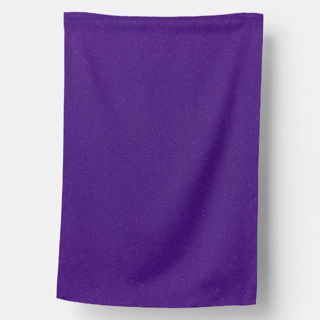 Custom Purple Glitter Outdoor House Flag (Front)