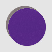 Custom Purple Glitter Round Car Magnet