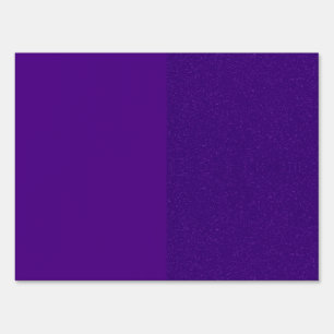 Custom Purple Glitter Split Yard Sign