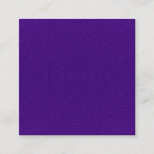 Custom Purple Glitter Square Business Card