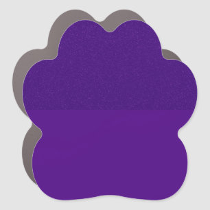 Custom Purple Glitter Top Flower Car Magnet