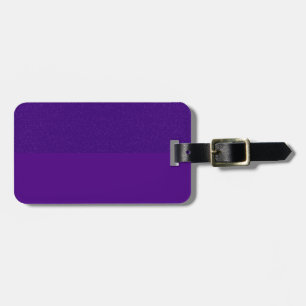 Custom Purple Glitter‑Top Luggage Tag
