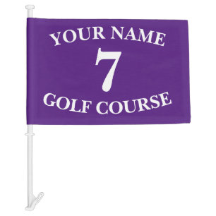 Custom Purple Golf Flag