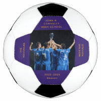 Custom Purple High School Senior Photo Graduation