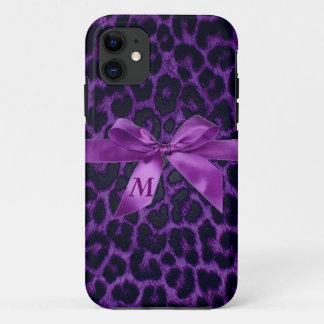 Custom Purple Leopard Print iPhone 5 Case