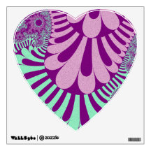 Custom Purple Mint Loop Heart Decal