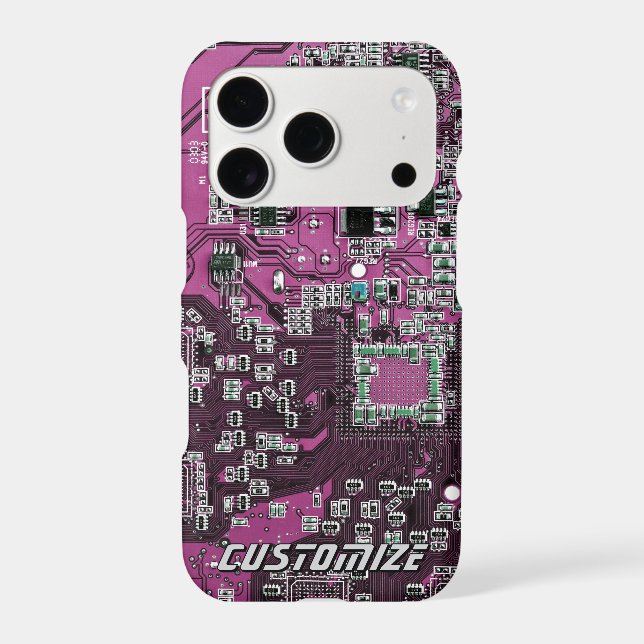 Custom Purple PCB Circuit Board for IT Pros 2 Case-Mate iPhone Case (Back)