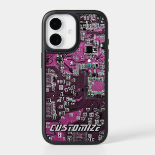Custom Purple PCB Circuit Board for IT Pros 2 iPhone 17 Case