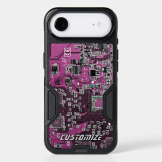Custom Purple PCB Circuit Board for IT Pros 2 iPhone 17 Air Case