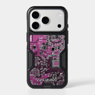 Custom Purple PCB Circuit Board for IT Pros 2 iPhone 17 Pro Case