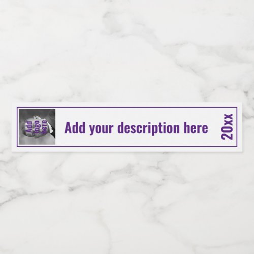 Custom Purple Replacement RING BINDER SPINE LABELS