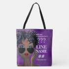 Custom Purple Sorority Black Art