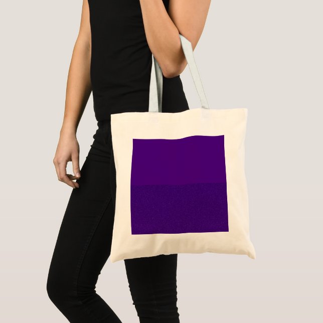 Custom Purple Split-Tone Canvas Tote Bag (Front (Product))