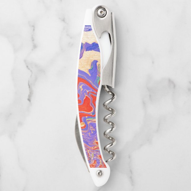 Custom Purple Waiter's corkscrew (Back)