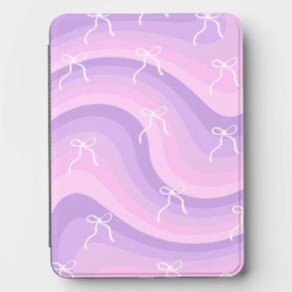 Custom Purple Wavy Bow Print Kindle Cover