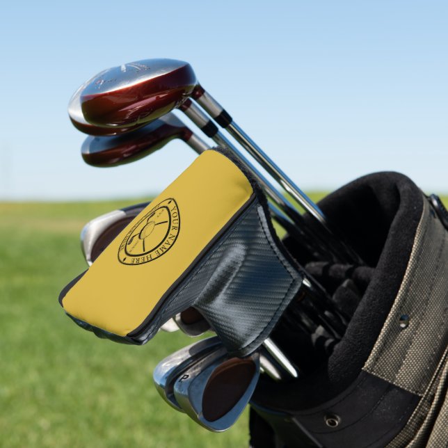 Custom Putter Cover Featuring Club Emblem (In Situ)