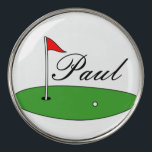 Custom putting green golf ball markers gift idea<br><div class="desc">Custom putting green golf ball markers gift idea for golfers.
Personalized golfer gift idea for him or her.
Elegant script typography template for name or initial letters.
Classy golfing presents for men and women.
Best Birthday or Fathers Day gift ideas. 
Trendy sports accessories.</div>
