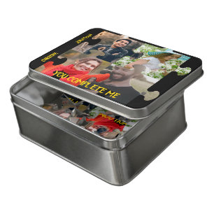 Custom puzzle piece photo You complete me couple