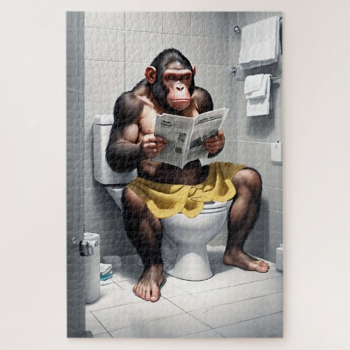 Custom Puzzles Funny Chimp Monkey Theme Puzzle