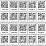 Custom QR Code 20 Sticker Set