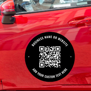 Custom QR Code Advertise Business Delivery Vehicle Car Magnet