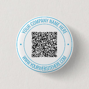 Custom QR Code and Custom Text Button Your Colors