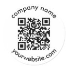 custom QR code and text add your elegant modern