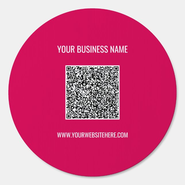 Custom QR Code and Text Business Outdoor Sign (Back)