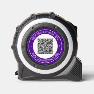 Custom QR Code and Text Your Business Tape Measure