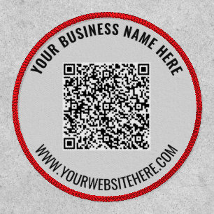 Custom QR Code Branded Promotional Patch Example