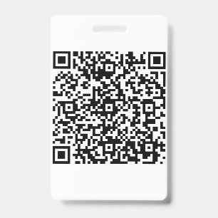 Custom QR Code business Badge
