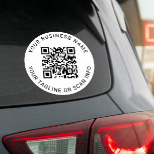 Custom QR Code Business Car Vinyl Decal