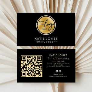 Custom QR Code Business Company Professional Foil Spot Gloss Business Cards