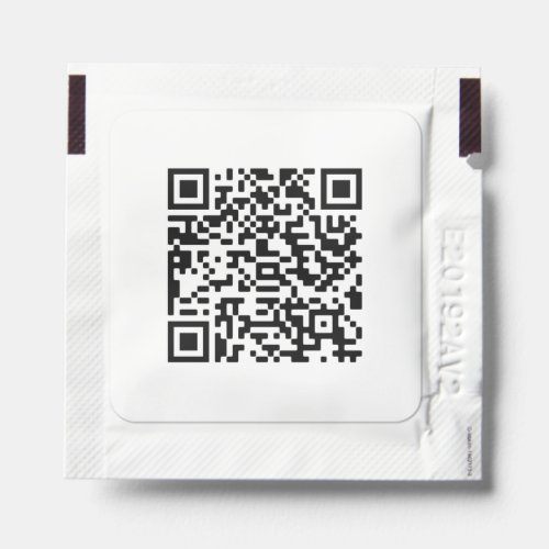 Custom QR Code business  Hand Sanitizer Packet