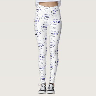 Custom QR Code Business Logo Name Template Leggings
