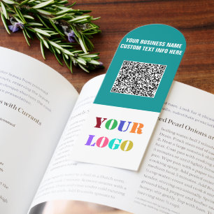 Custom QR Code Business Logo Promotional Bookmarks