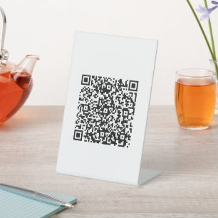 Custom QR Code business  Pedestal Sign