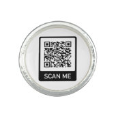 Custom QR Code business Ring (Front)