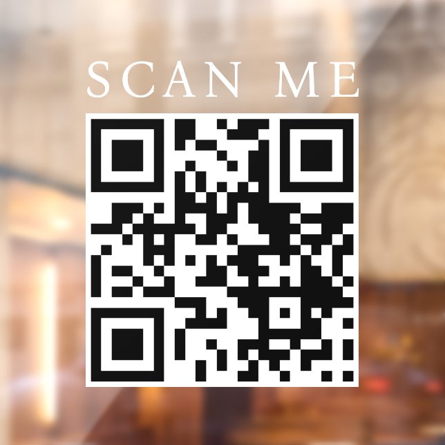 Custom QR Code Business Shop Storefront Boutique Window Cling (Sheet 2)