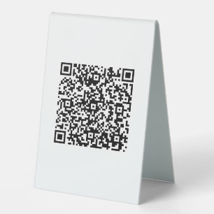 Custom QR Code business  Table Tent