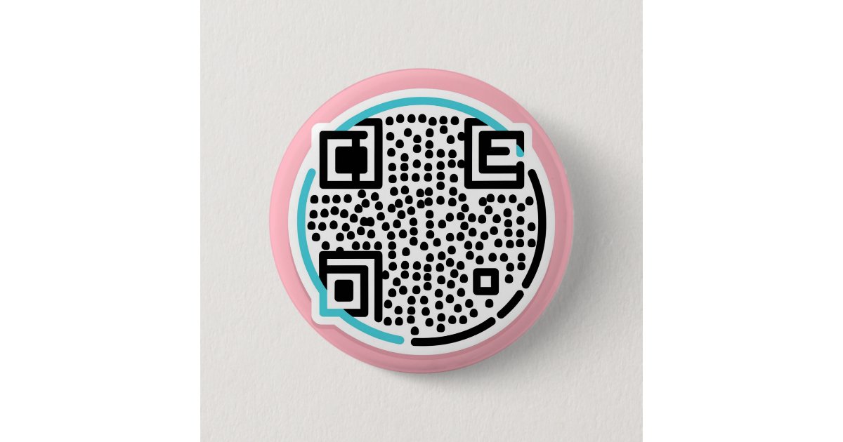 Custom QR Code Button for Traders | Zazzle