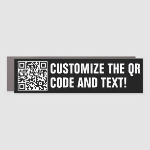 Custom QR Code Car Magnet